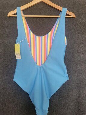 Maaji Reversible One Piece Swimsuit  Women’s XL Retro Yacht Club